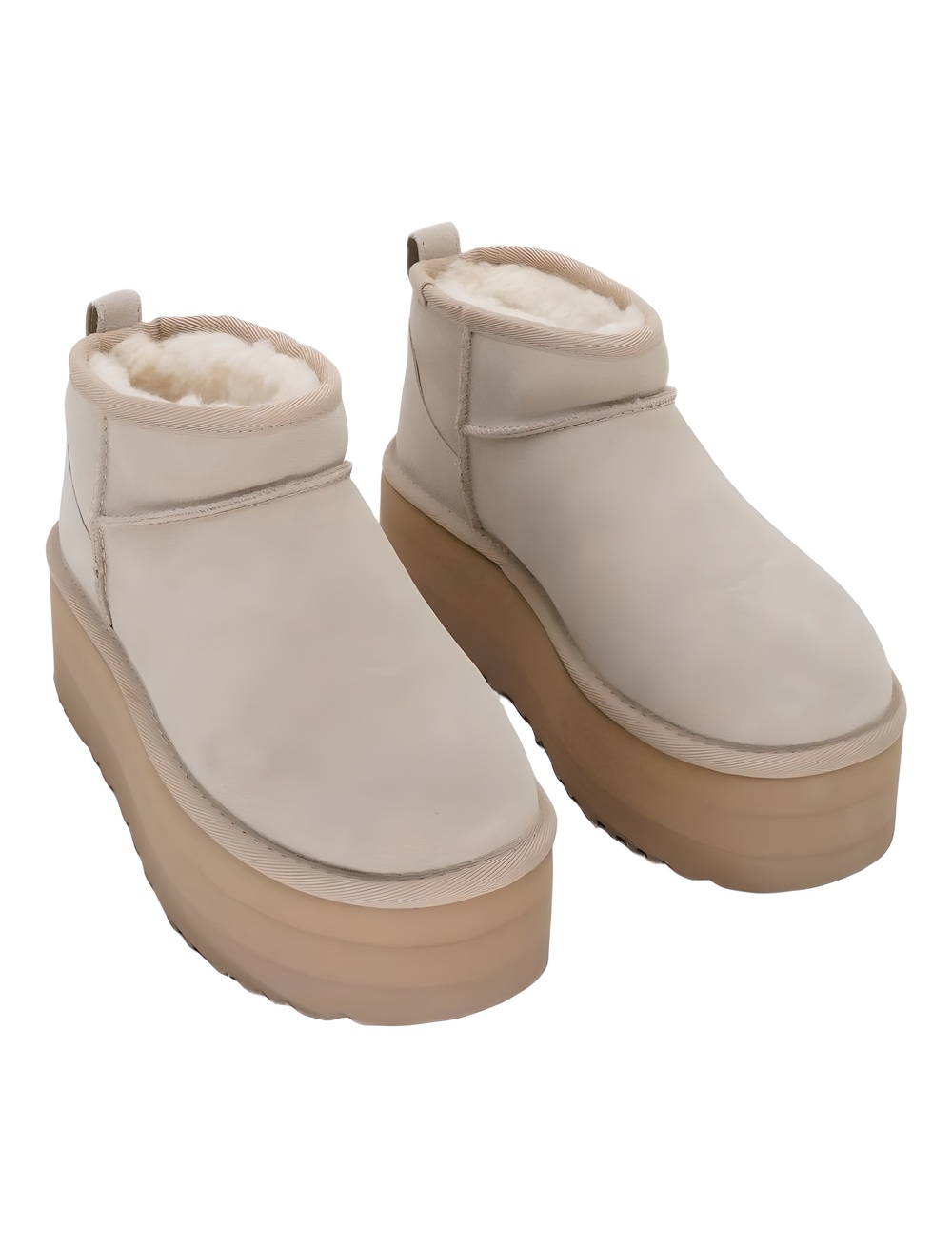 UGG Womens Classic Ultra Mini Platform Boots Sand Size 6M